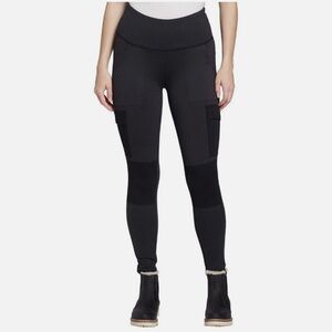 Alpine Design Womens black Selina High Rise Tights Compression fit size M